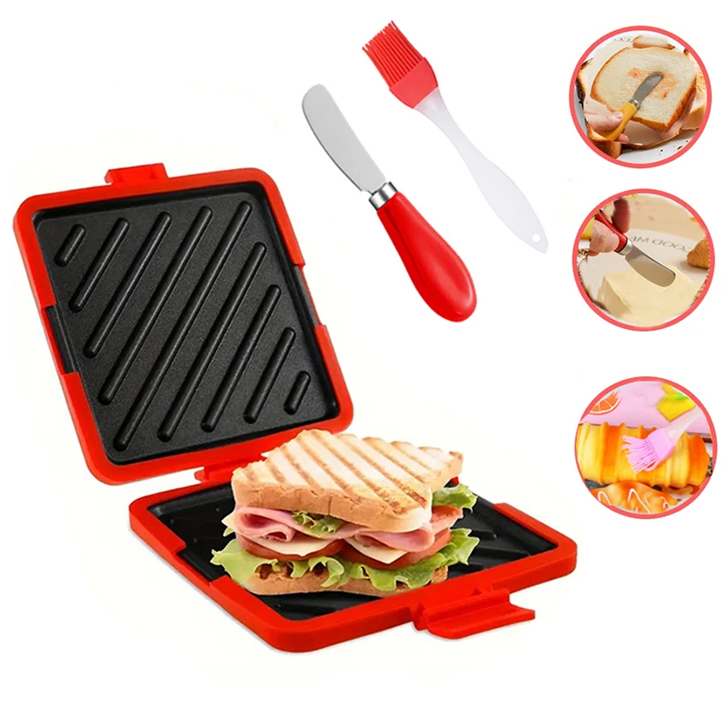 Kitchen Baking Set - 3pack Food Grade Sandwich Toaster with