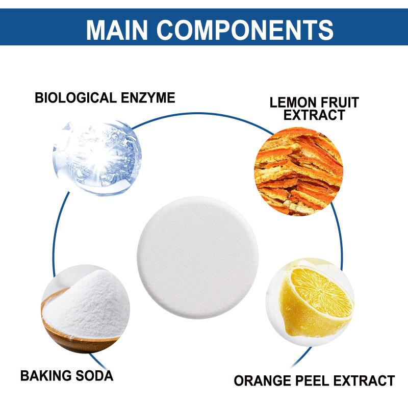 Kitchen Baking Soda - 12pcs Kitchen Grease Cleaning Tablets For