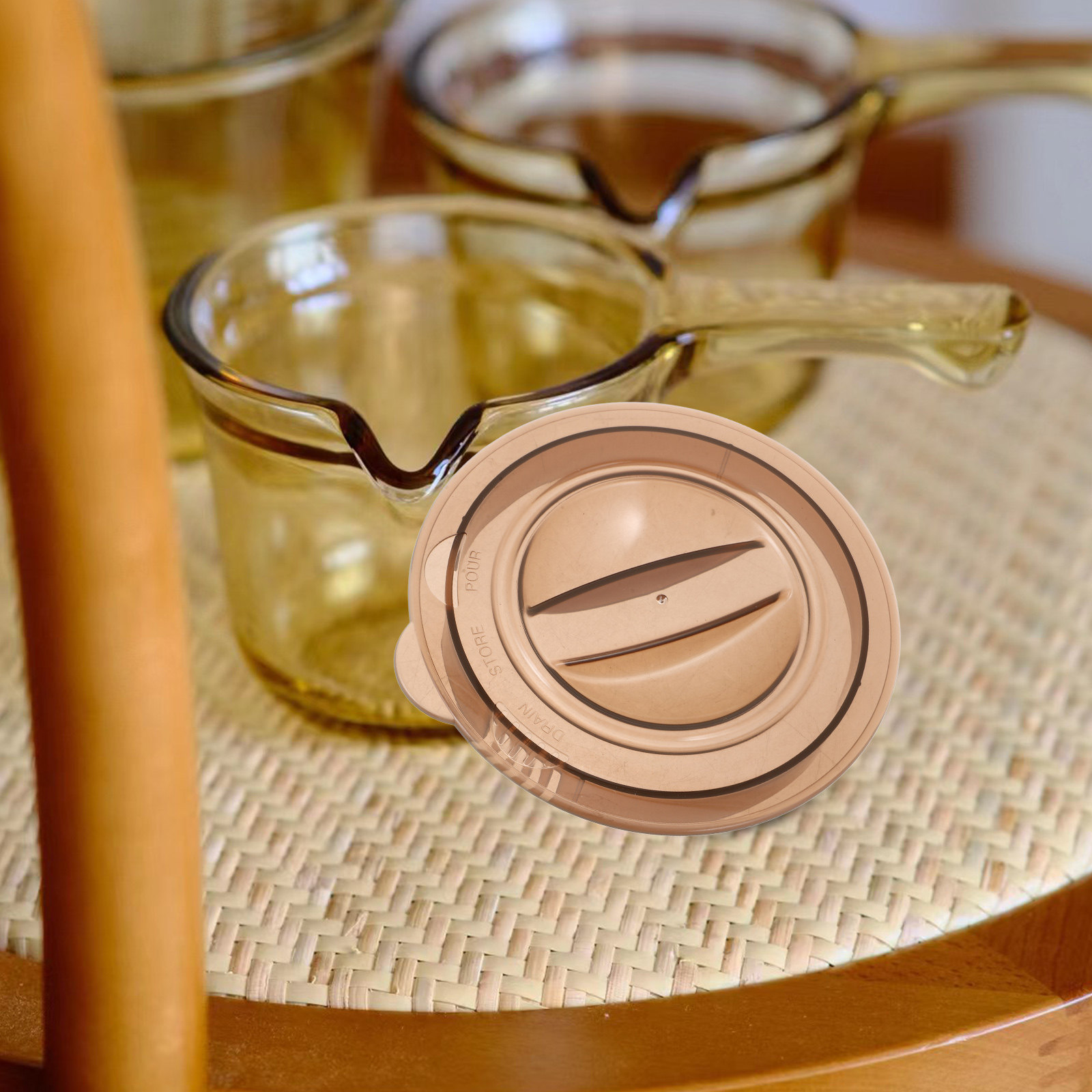 Kitchen Baking Soda - Replacement Plastic Lid for Measuring Glass
