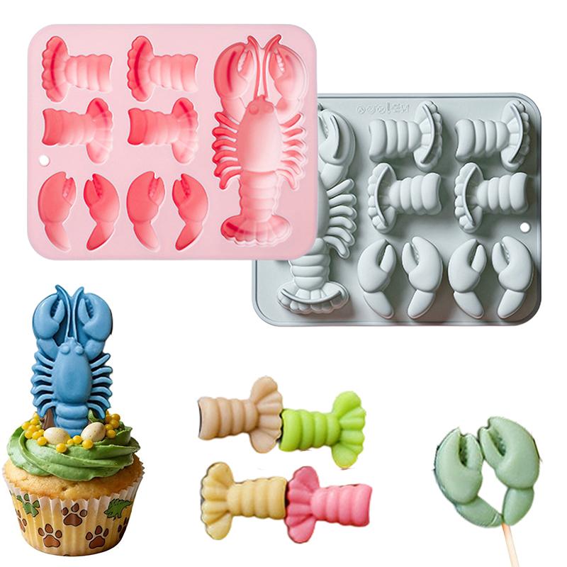 Kitchen Baking Set - Lobster Silicone Chocolate Mold Flexible Baking
