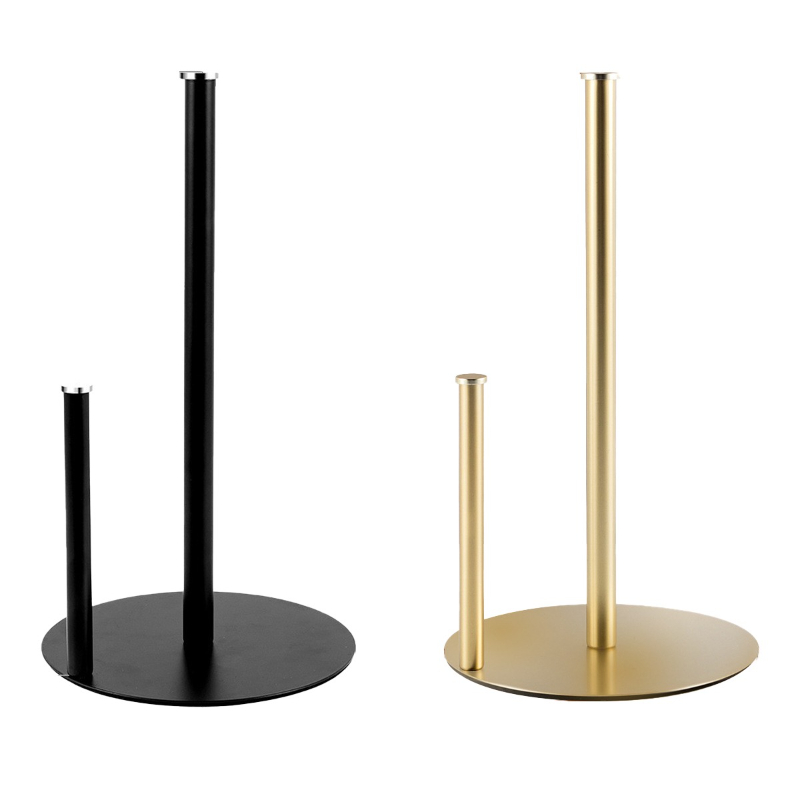 Kitchen Baking Paper Holder - Paper Towel Holder Black, Premium Stainless