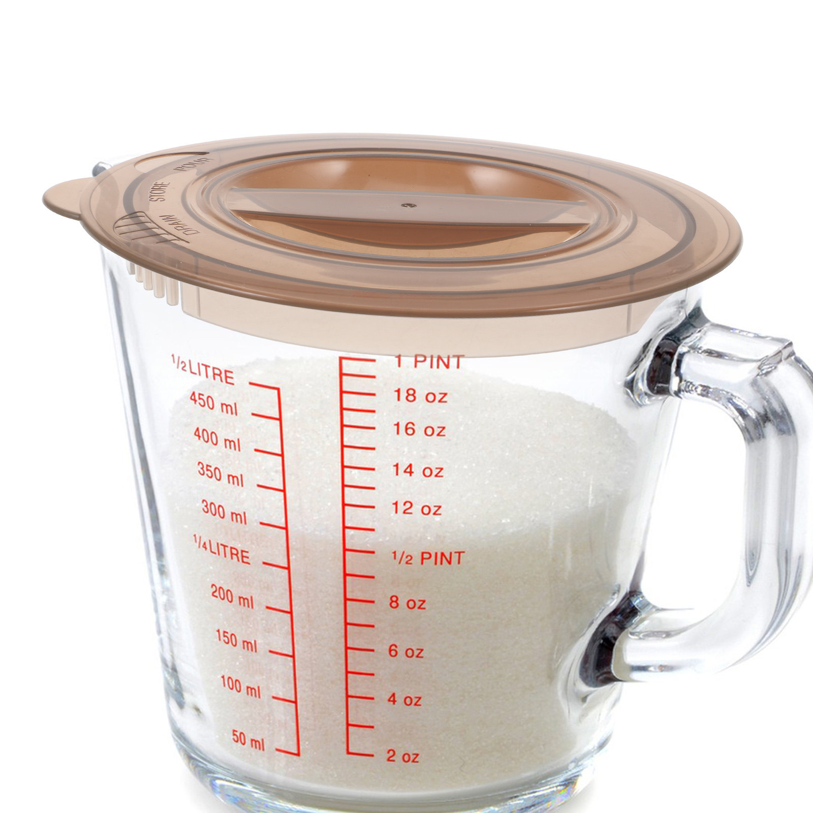 Kitchen Baking Soda - Measuring Cup Plastic Lid for Glass