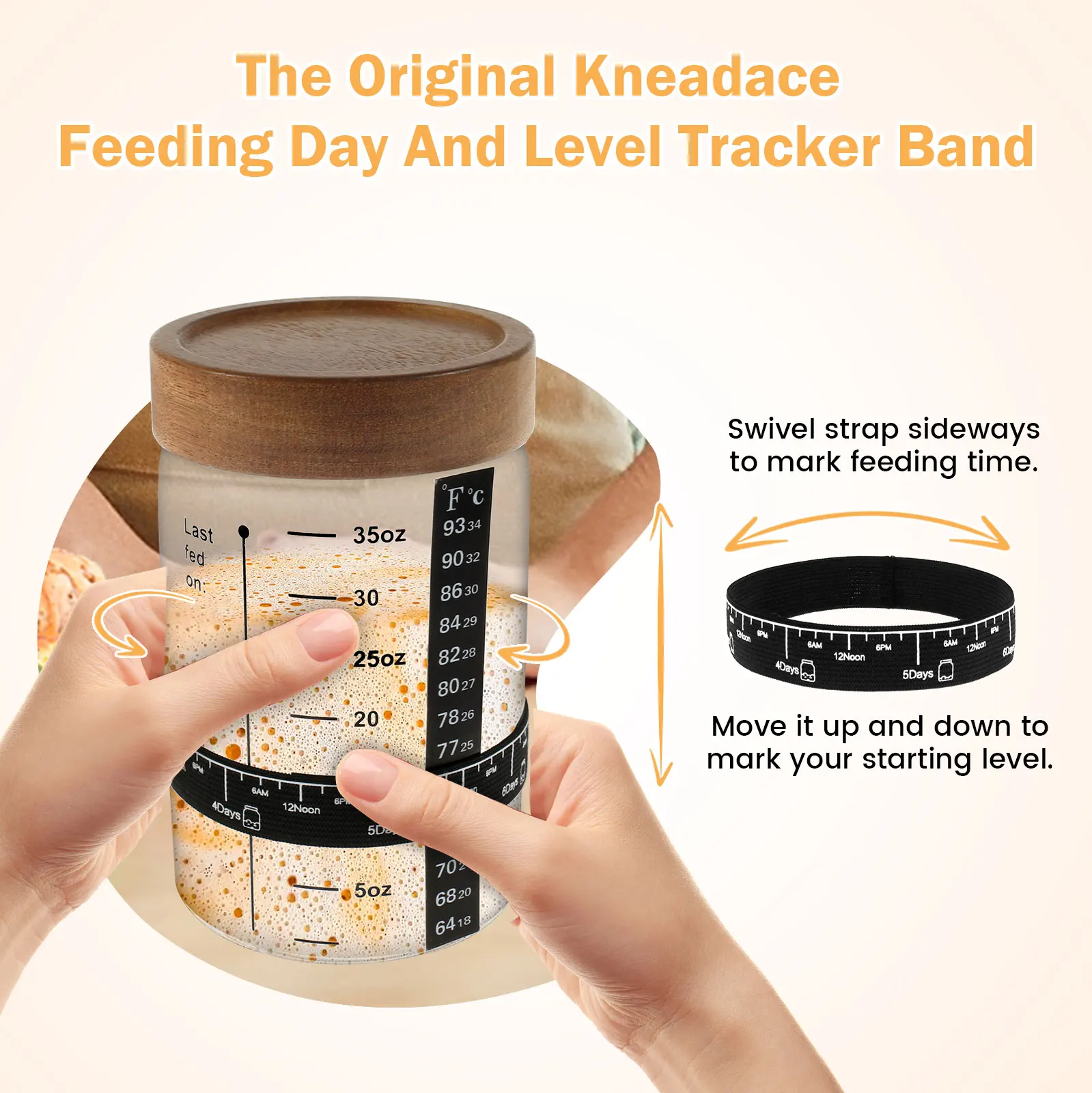 Sourdough Starter Jar Kit 1000 - Kitchen Baking Soda 评论和价格