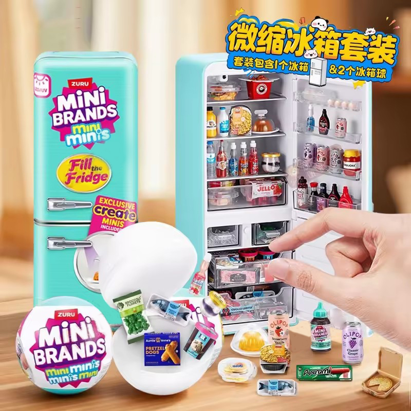HOT Led Light Up Mini Refriger - Miniature Baking Kitchen 评论和价格
