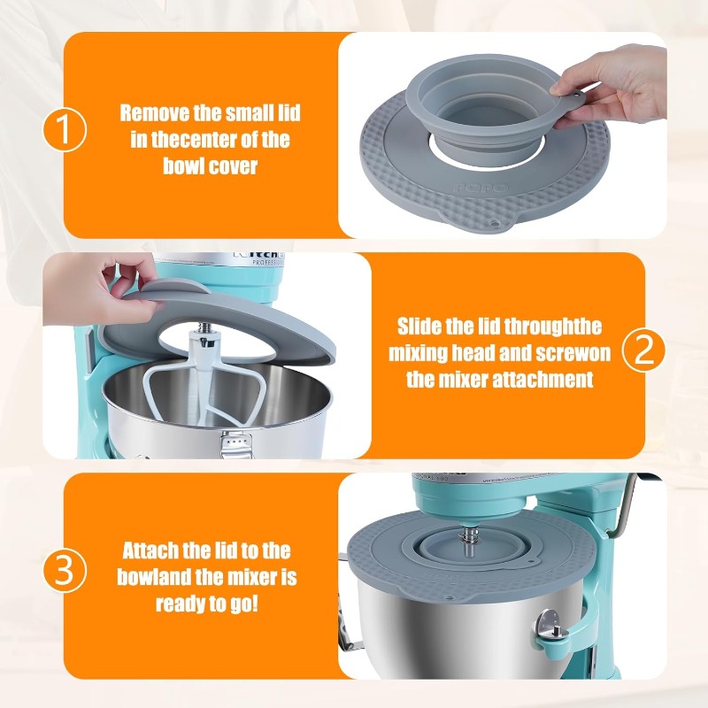 Silicone Mixer Bowl Cover Comp - Kitchen Aid Baking Lid 评论和价格