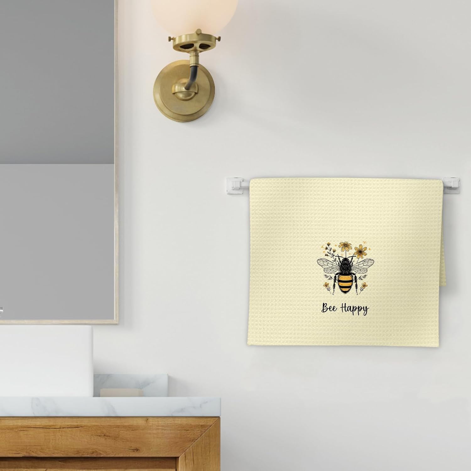 2Pcs, Summer Bee Happy Kitchen - Kitchen And Baking Life 评论和价格