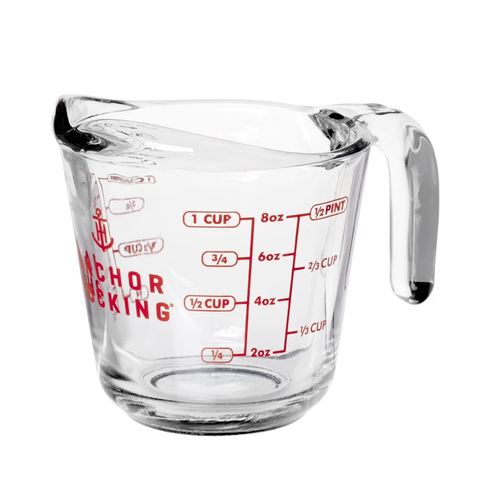 2-Pack Glass Measuring Cups Se - Kitchen Baking Set 评论和价格