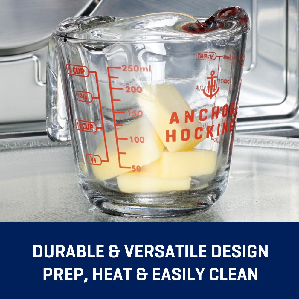 2-Pack Glass Measuring Cups Se - Kitchen Baking Set 评论和价格