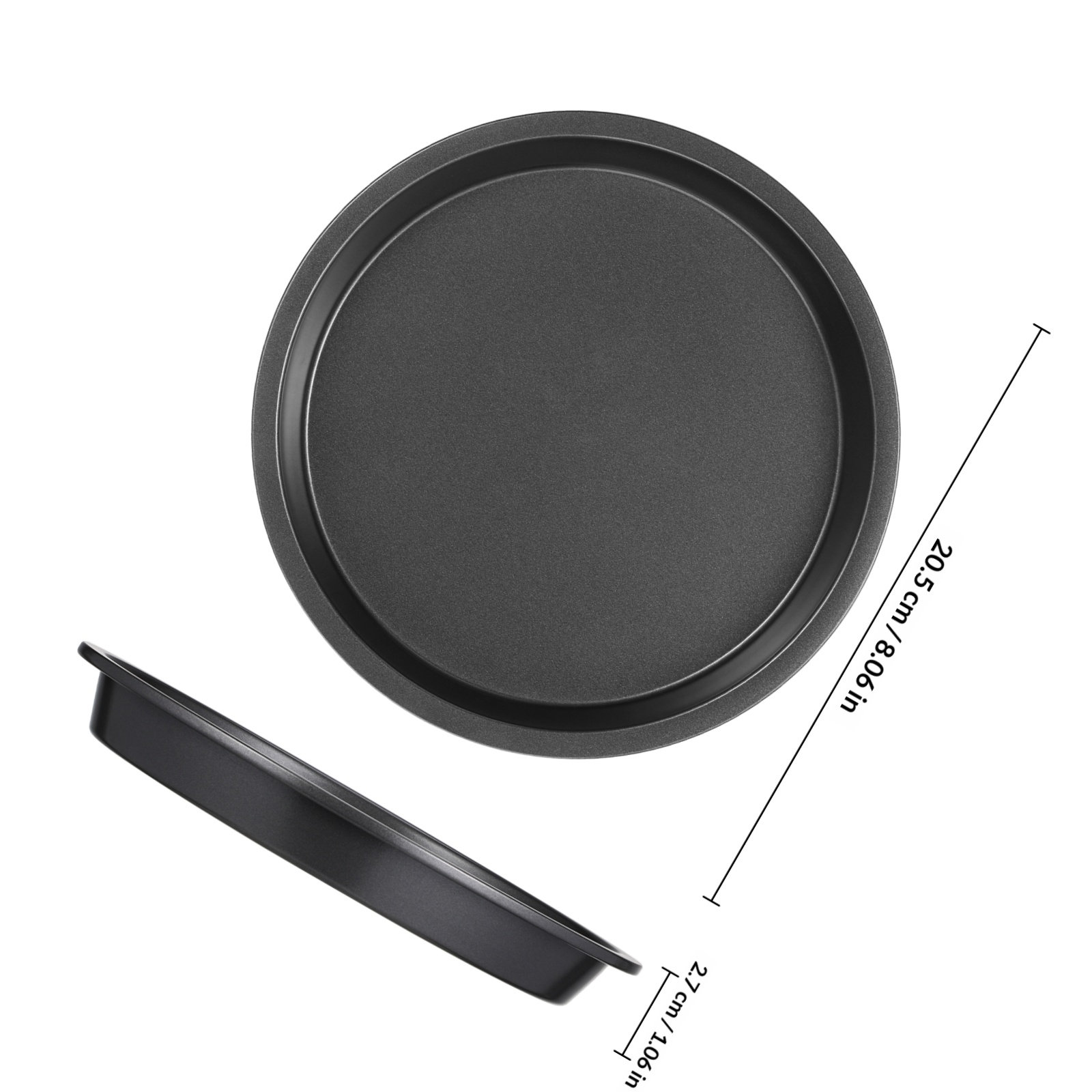 Round Carbon Steel Pizza Pan N - Kitchen Baking Tray 评论和价格