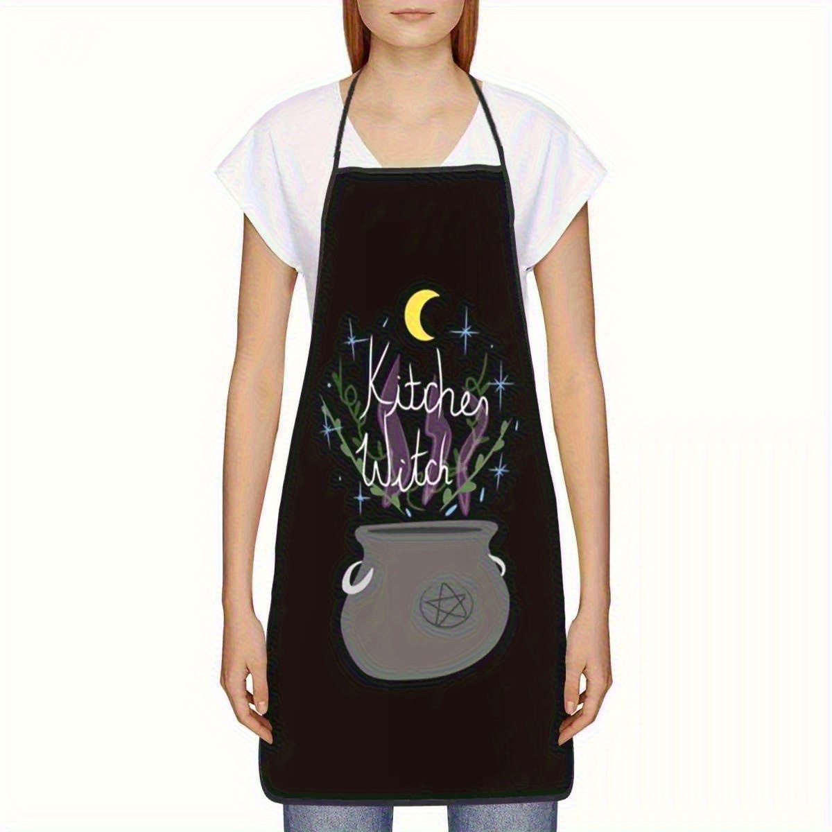1pc Witch Kitchen Apron with C - Kitchen Witch Baking 评论和价格
