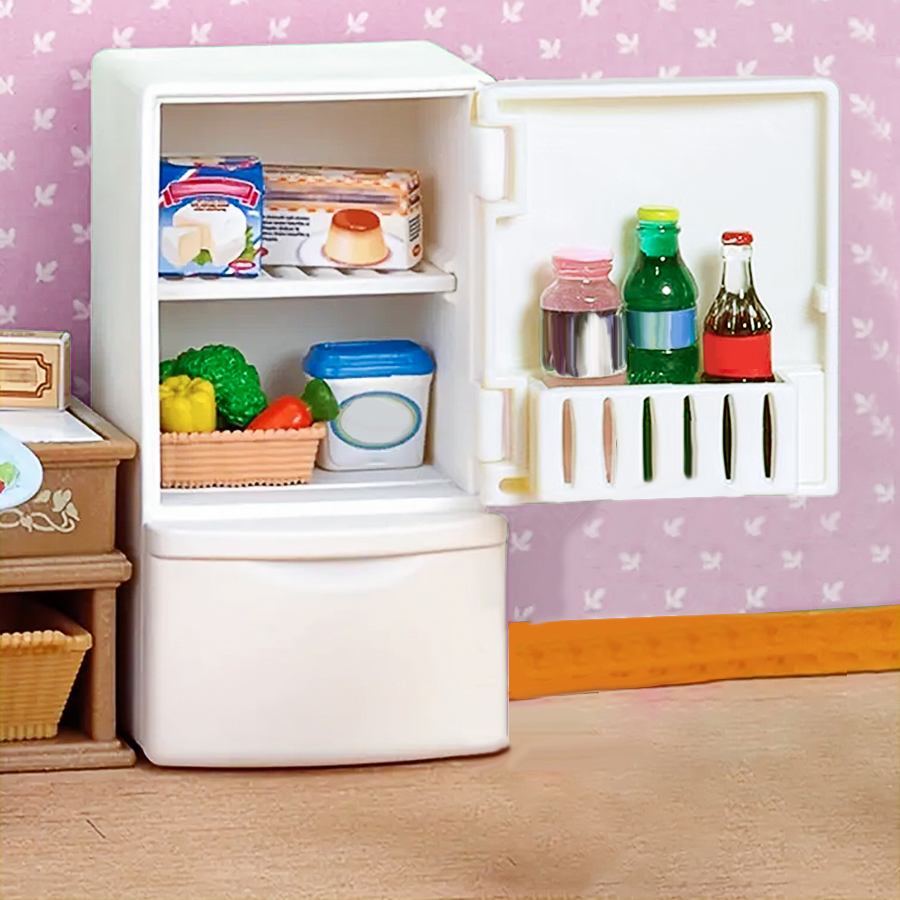 Dollhouse Miniature Refrigerat - Miniature Baking Kitchen 评论和价格