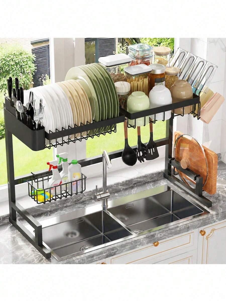 Dish Drying Rack-2-Tier Over-  - Kitchen Utensils 评论和价格