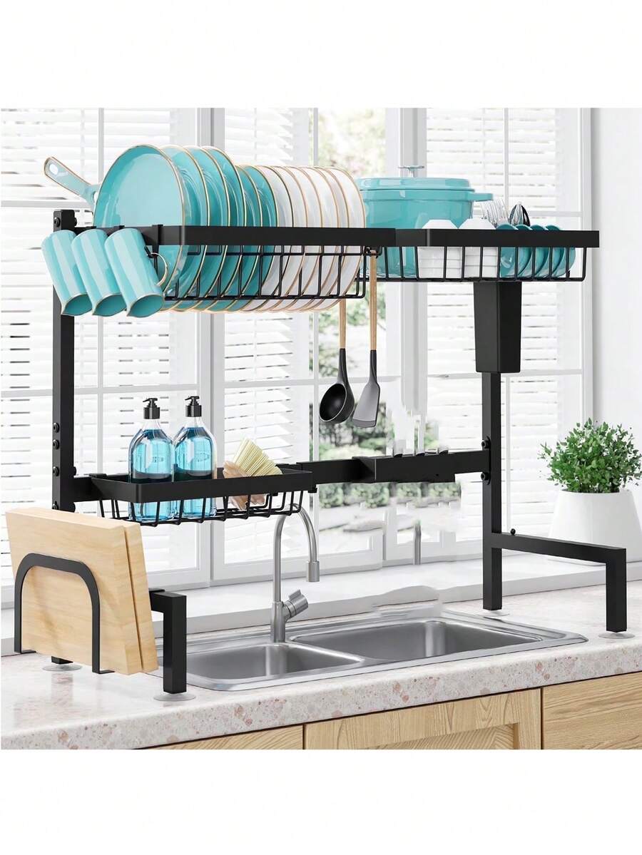 Dish Drying Rack-2-Tier Over-  - Kitchen Utensils 评论和价格