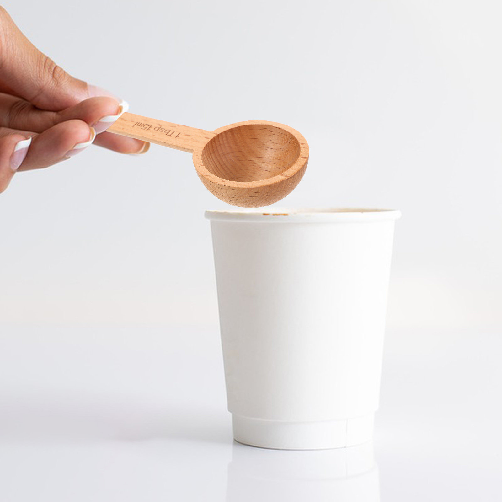 4Pcs Coffee Scoops Wooden Meas - Kitchen Baking Soda 评论和价格