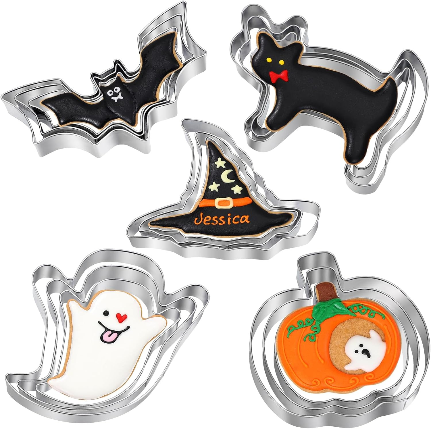 Halloween Cookie Mold 3-Piece  - Kitchen Witch Baking 评论和价格