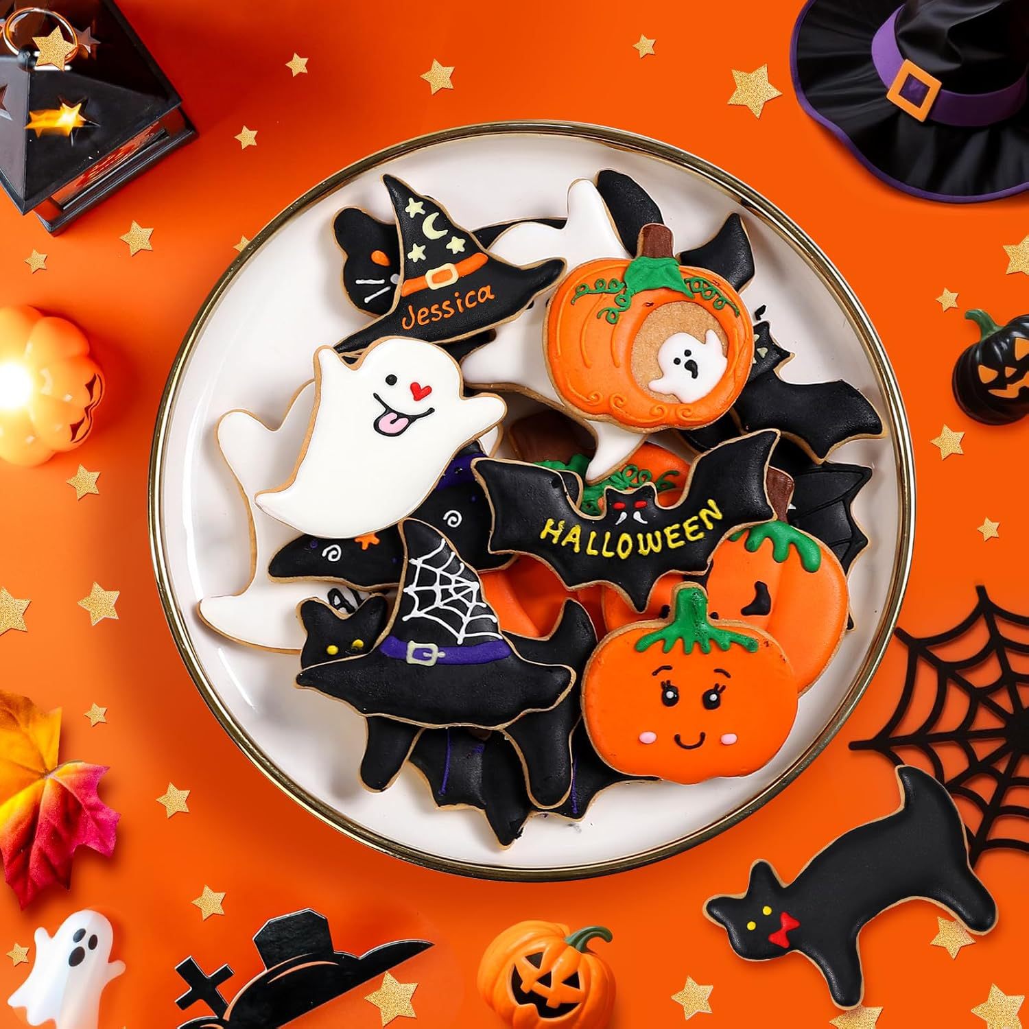 Halloween Cookie Mold 3-Piece  - Kitchen Witch Baking 评论和价格