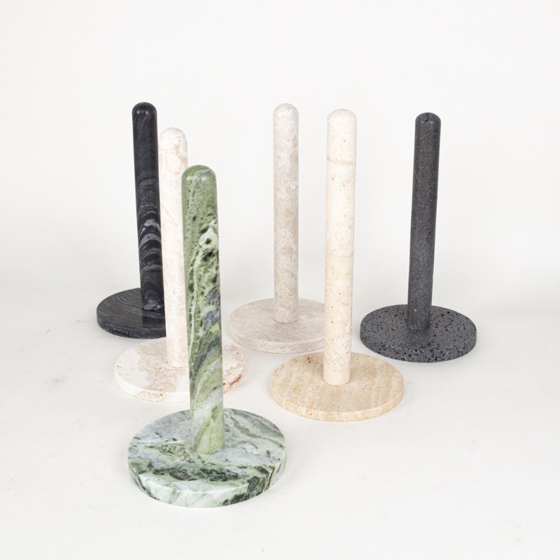 Custom Natural Travertine Pape - Kitchen Baking Paper Holder 评论和价格