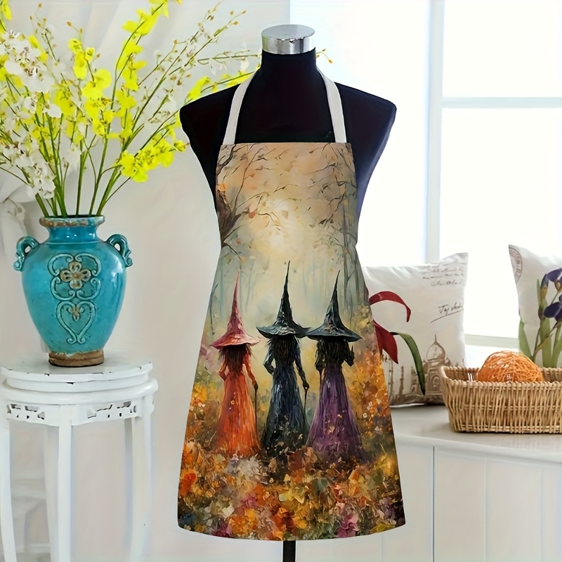 Witch Halloween Apron Women Sp - Kitchen Witch Baking 评论和价格