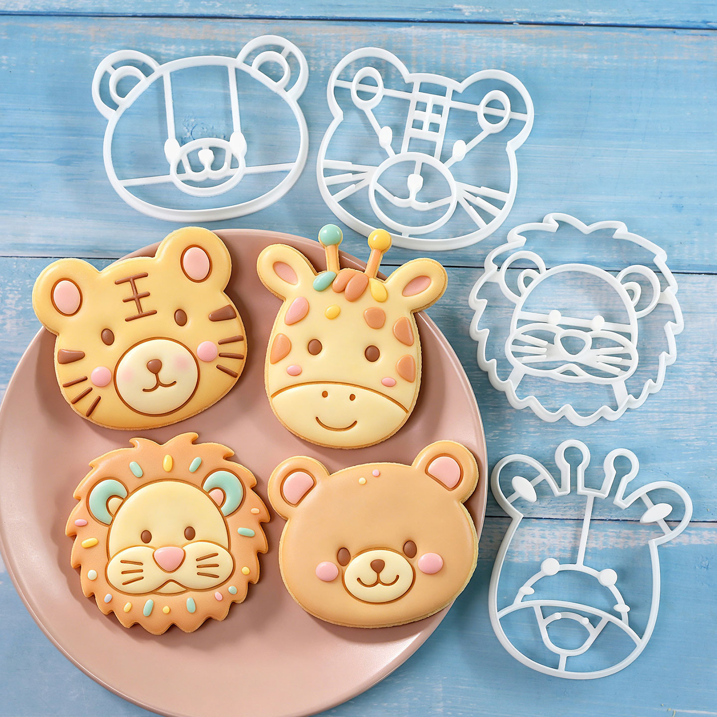 4 Pcs Animal Cookie Cutters Se - Kitchen Baking Set 评论和价格
