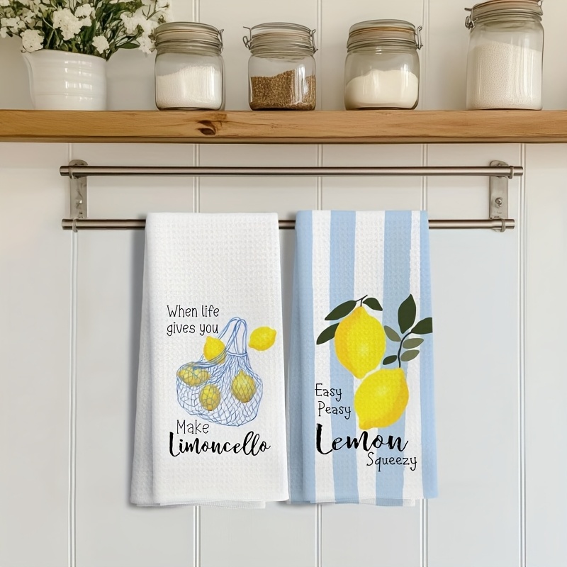 2Pcs, Lemon Mesh Kitchen Towel - Kitchen Baking Set 评论和价格