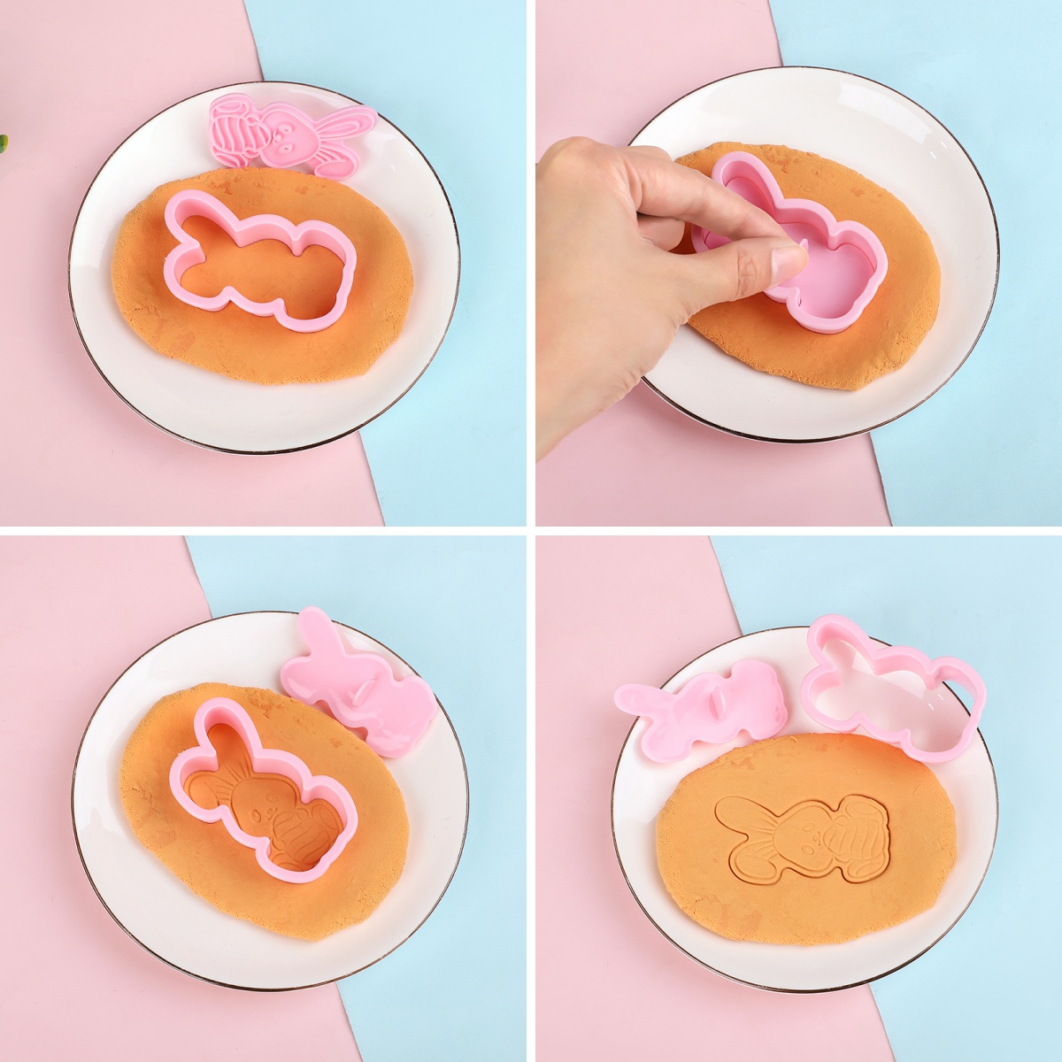 6pcs/Set Easter Bunny Cookie C - Kitchen Baking Set 评论和价格
