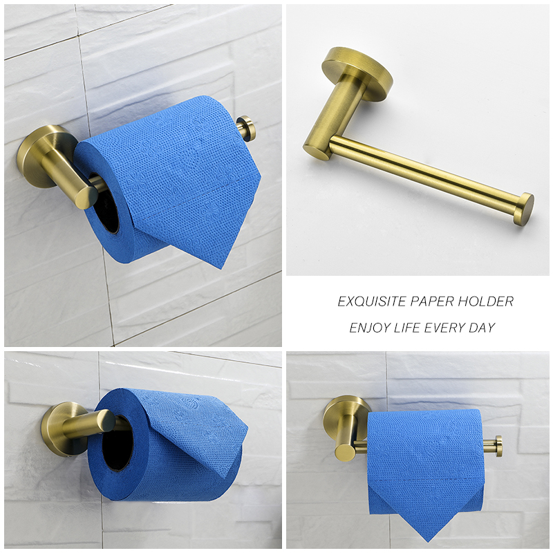 Brushed Gold Toilet Paper Tiss - Kitchen Baking Paper Holder 评论和价格