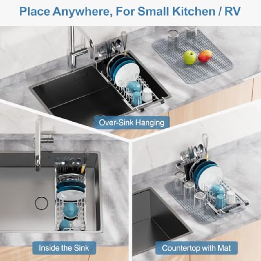 Small Sink Dish Drying Rack -  - Kitchen Utensils 评论和价格