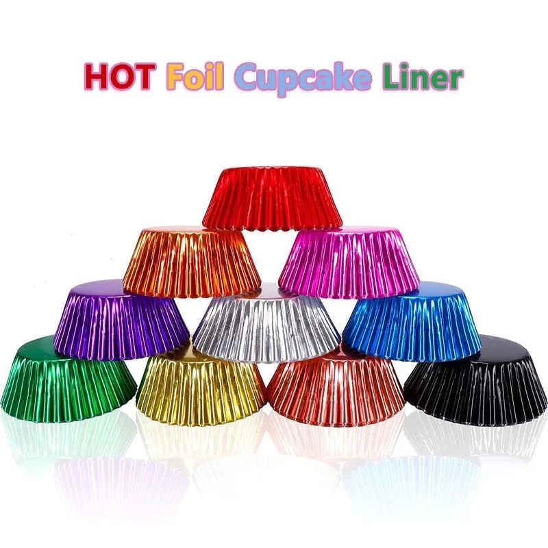 100 piece set of gold foil cup - Kitchen Baking Set 评论和价格