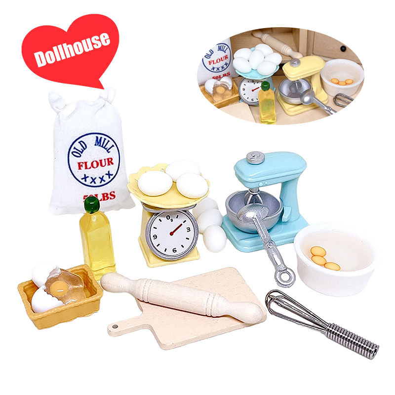 1Set 1:12 Dollhouse Miniature  - Miniature Baking Kitchen 评论和价格