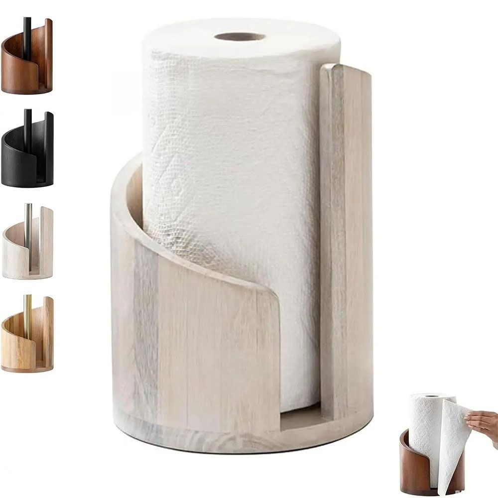Wooden Kitchen Paper Towel Hol - Kitchen Baking Paper Holder 评论和价格