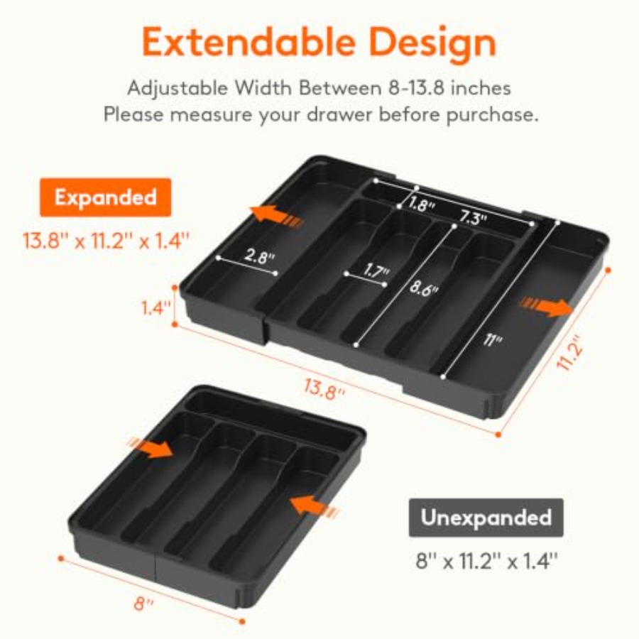 Expandable Silverware Organize - Kitchen Utensils 评论和价格
