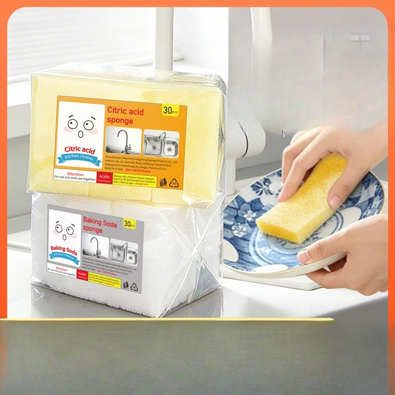 Dish Sponge Scouring Wipes Mul - Kitchen Baking Soda 评论和价格