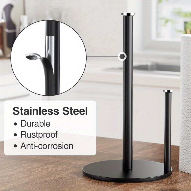 Paper Towel Holder Black, Prem - Kitchen Baking Paper Holder 评论和价格