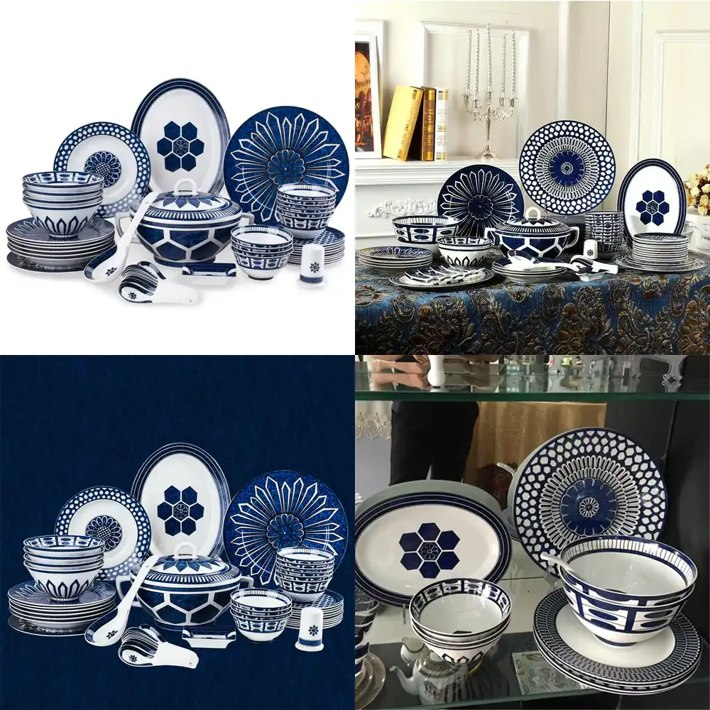 58 Pcs Dinnerware Set Kitchen  - Kitchen Utensils 评论和价格