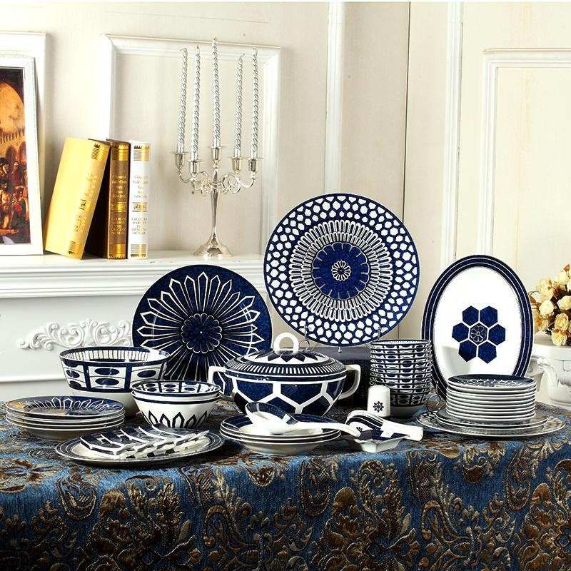 58 Pcs Dinnerware Set Kitchen  - Kitchen Utensils 评论和价格