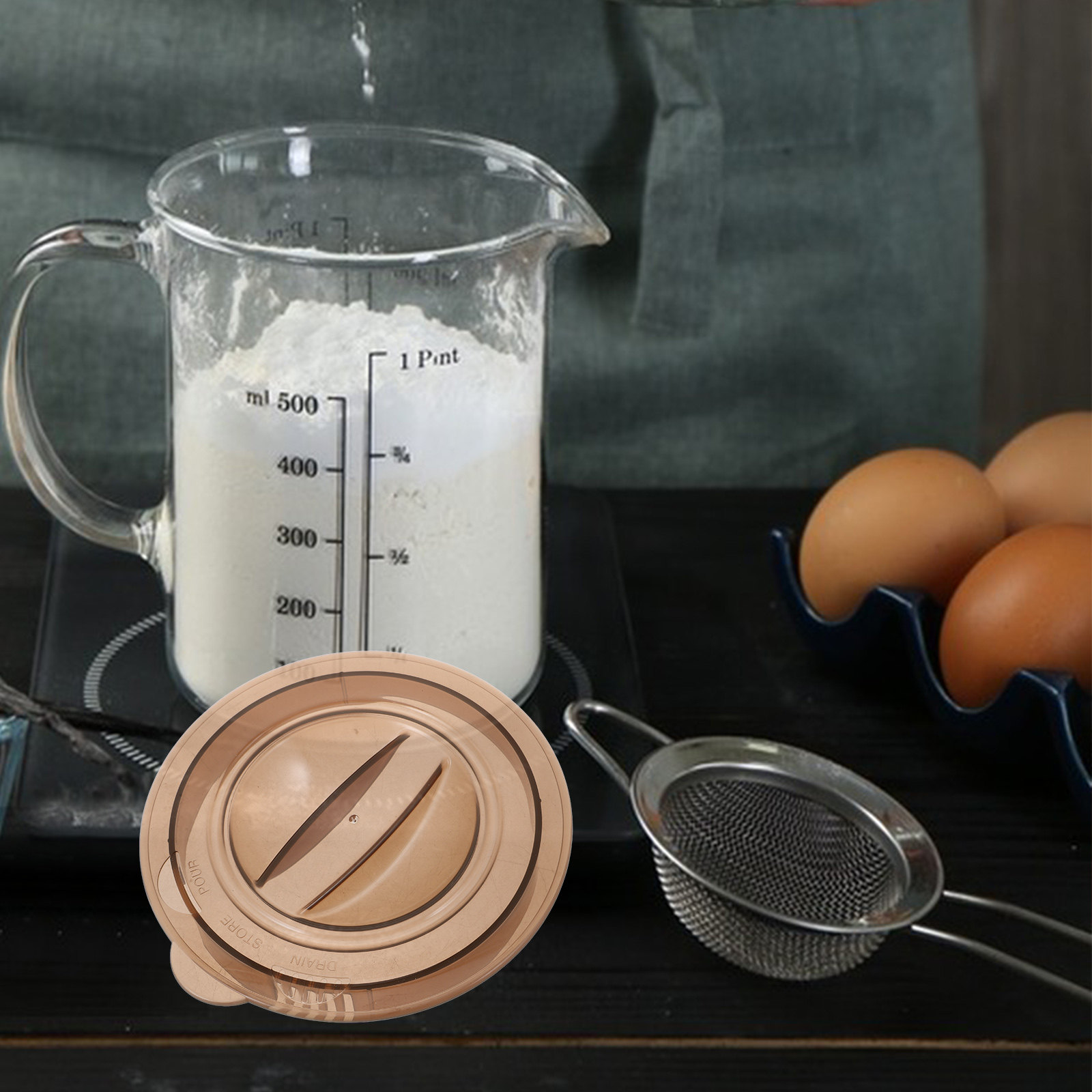 Measuring Glass Cup Plastic Li - Kitchen Baking Soda 评论和价格
