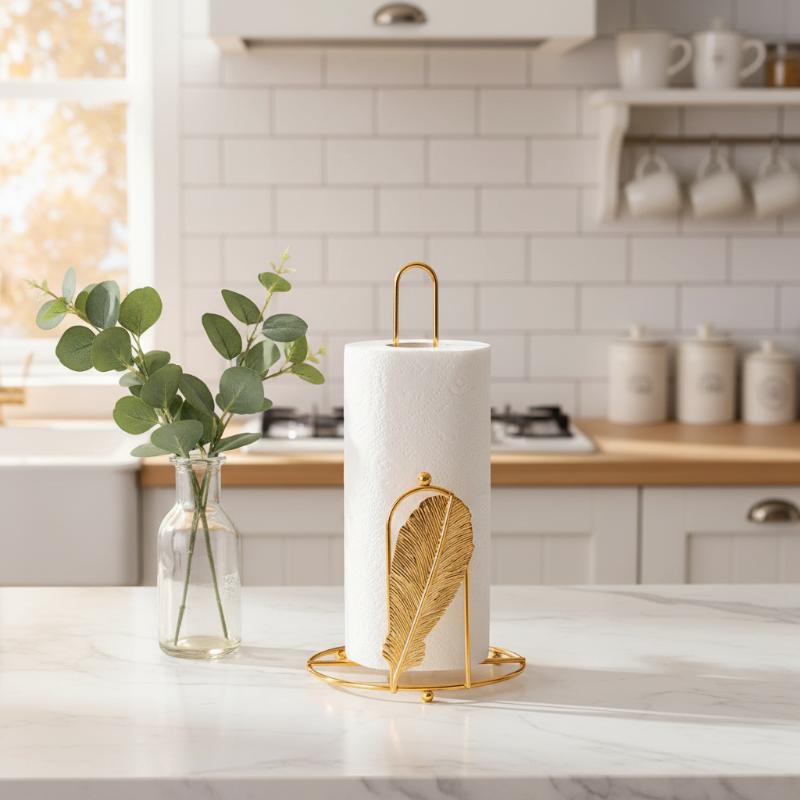 #@Retro Iron Tree Paper Towel  - Kitchen Baking Paper Holder 评论和价格